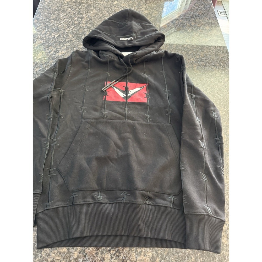 Vetememes Automne Hiver Pret A Porter 18-/19  Large‎ swatsky Hoodie. Rare! Black